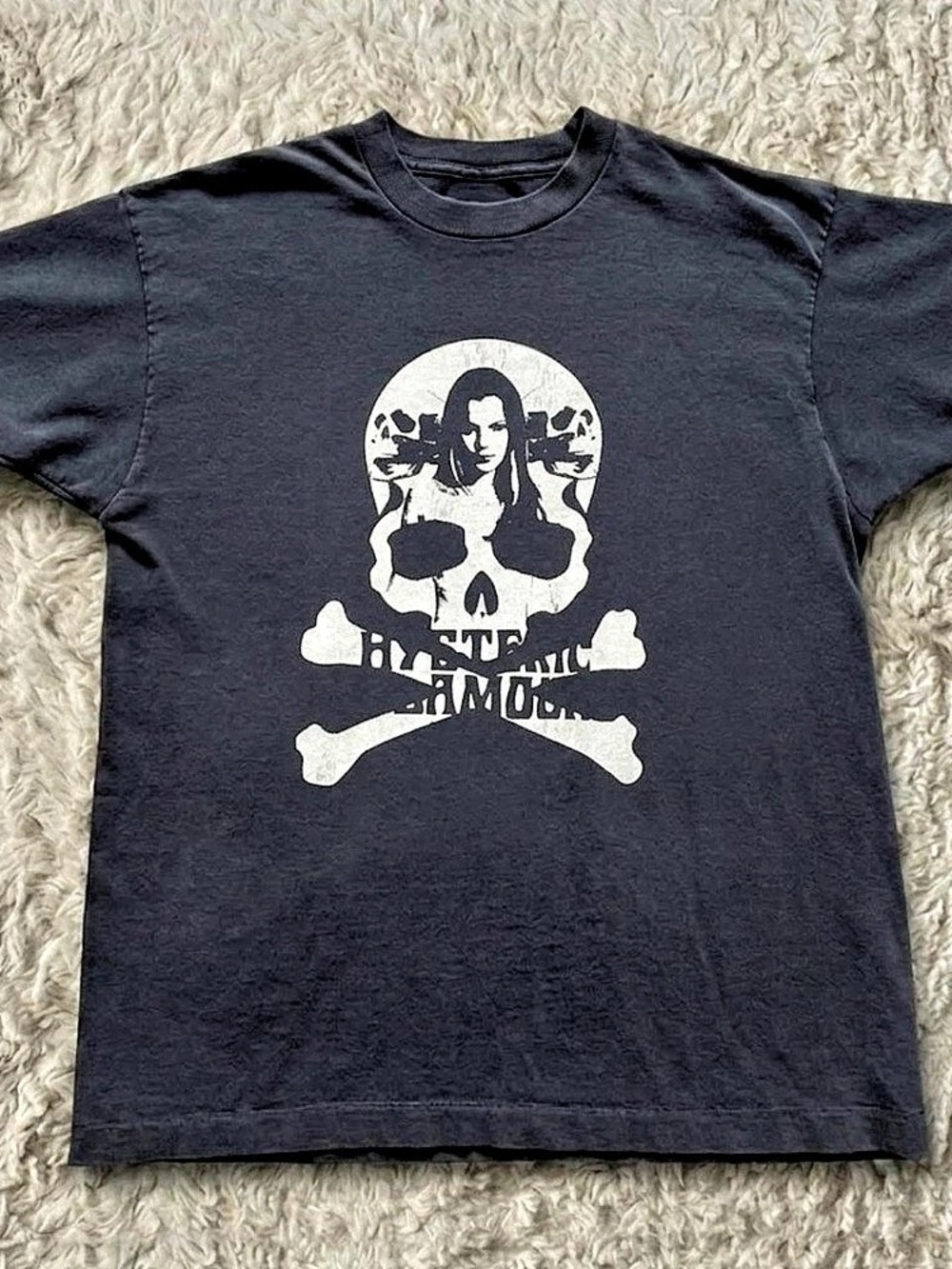 Hysteric Glamour Graphic Short Sleeve T-Shirt Black
